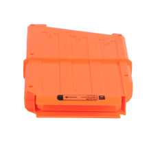 Schnelles Nachlademechanismus für Softbullet-Waffe, Mega Magazine Clip, 122,520 cm, Orange
