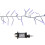 Premier 9.3m 720 LED Christmas Cluster String Lights with Timer in Blue, Purple & White on Clear Cable 8