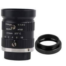 5MP HD-Kameraobjektiv, 8 mm Brennweite, manuelle