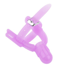 Verstellbarer Silikon-Babyschutz für den Daumenlutschen (Lila)