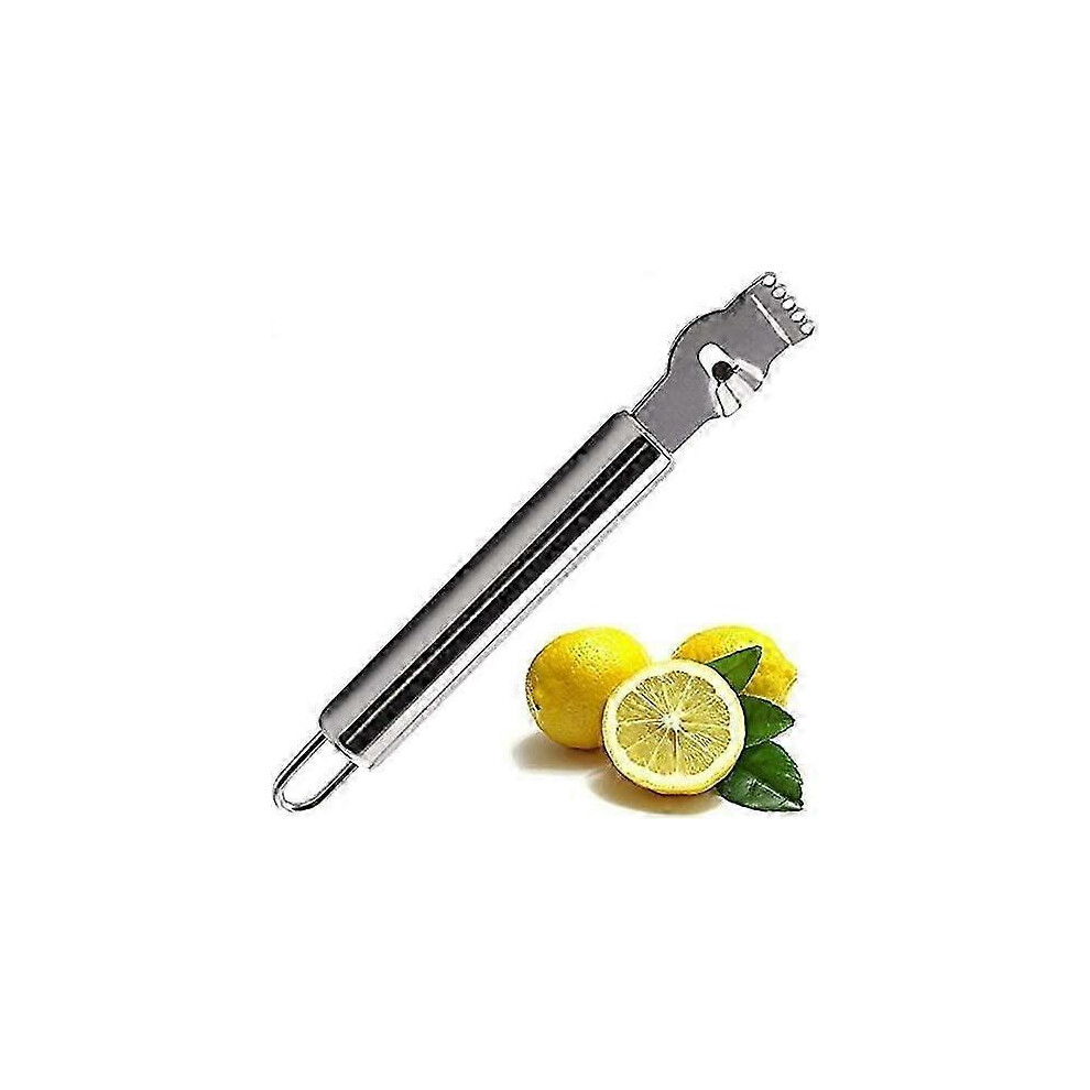 Stainless Steel Lemon Zester Grater With Channel Knife, Citrus Peeler Orange