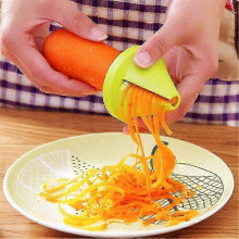 Kitchen Gadget Funnel Vegetable Cutter Carrot Radish Grater Spiral Slicer Device