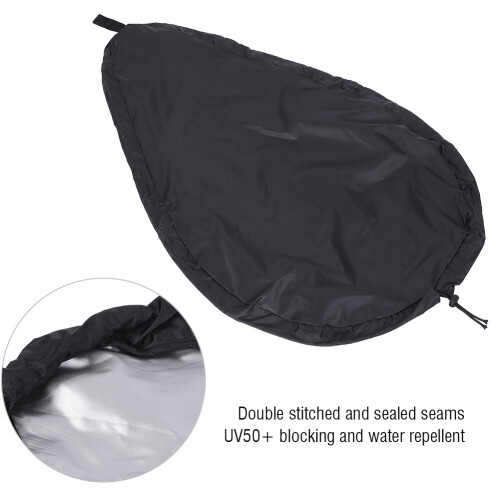 Fit Blocking Kayak Kanadier Cockpit Abdeckung Schutz Black (L) 111x64cm 2