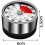 Timer, Mechanical Kitchen Timer, Adsorbable Magnetic Timer, Remaining Time Display with Audible Alarm, Magnetized Timer, Cooking Timer - 60 Minutes 2