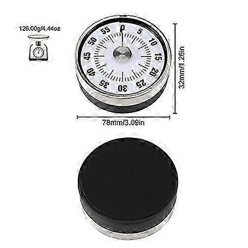 2025 Magnetic Mechanical Kitchen Timer - 60 Minute Countdown - Visual Cooking Time Management Tool 1