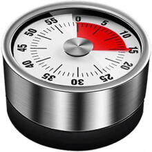 Timer, Mechanical Kitchen Timer, Adsorbable Magnetic Timer, Remaining Time Display with Audible Alarm, Magnetized Timer, Cooking Timer - 60 Minutes