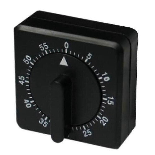 Time Management Tool, Countdown Timer, Stainless Steel, Mechanical Timer, Loud Alarm, No Batteries Required, Visual Kitchen Clock for Home