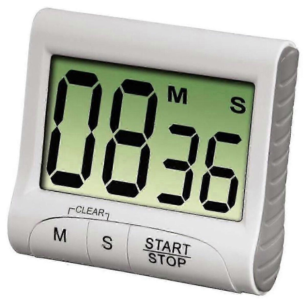 Digital Kitchen Timer - White