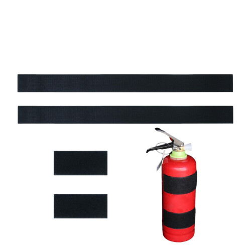 Fire Extinguisher Strap Adjustable Auto Car Mount Fire Extinguisher Fixing Holder Belt Heavy Duty Magic Tape Loop Strap