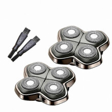 2-Pack Premium Replacement Heads for Pitbull Shaver Models Gold PRO Silver PRO Diamond