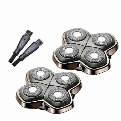 2-Pack Premium Replacement Heads for Pitbull Shaver Models Gold PRO Silver PRO Diamond