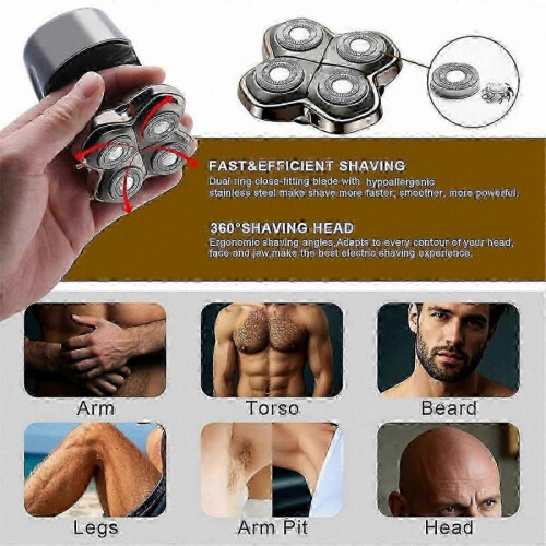 2-Pack Premium Replacement Heads for Pitbull Shaver Models Gold PRO Silver PRO Diamond 1