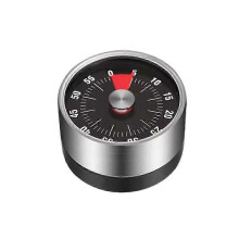 (1pc - Black) 1/3/5pcs White Clock Timer Magnetic Backing Eye-catching Dial Stainless Steel Visual Timer Durable Stainless Steel Timer