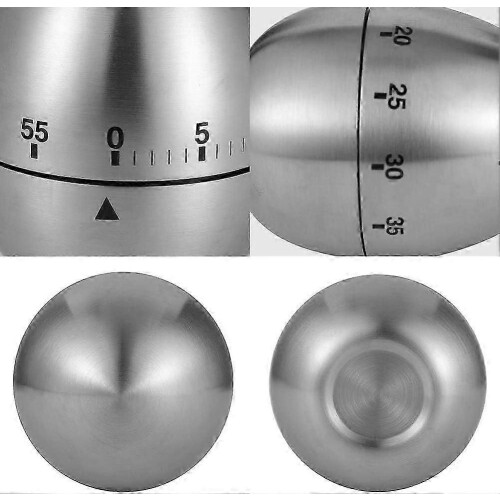 Manual kitchen timer, 60-minute rotating mechanical alarm 2