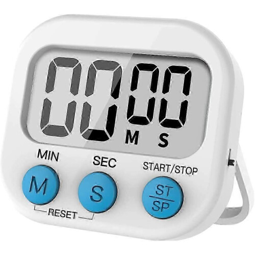 Kitchen Timer, Magnetic Countdown Timer, Large Digital LCD Display, Cooking Timer, Loud Alarm, Back Stand, Countdown & Stopwatch