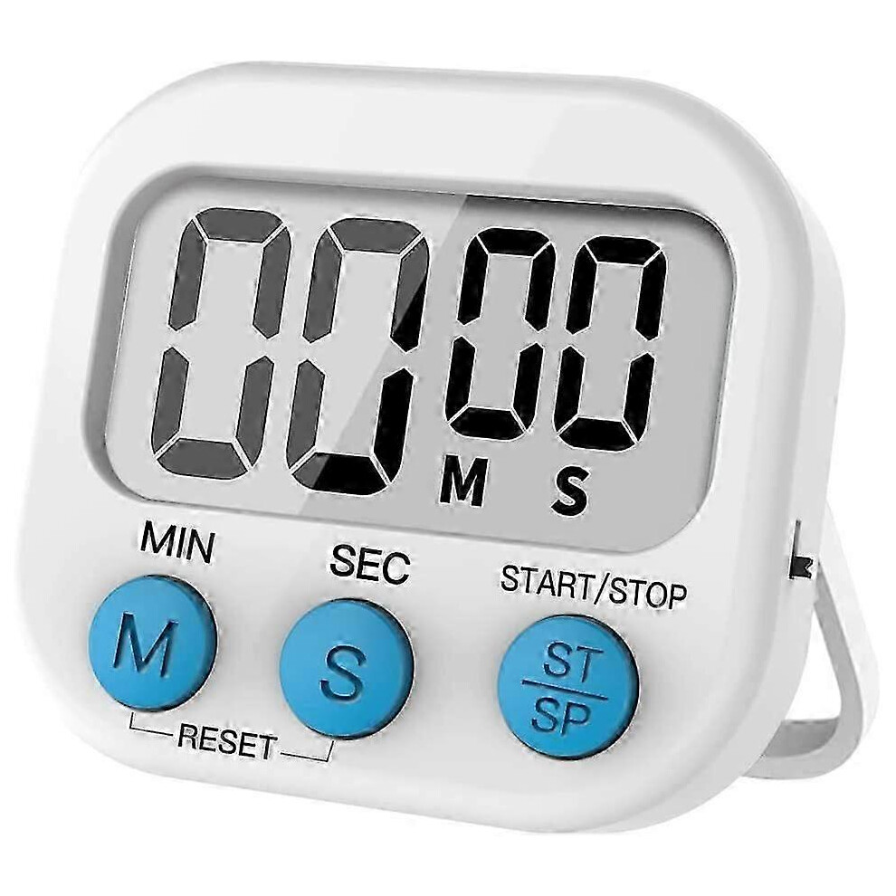 Kitchen Timer, Magnetic Countdown Timer, Large Digital LCD Display, Cooking Timer, Loud Alarm, Back Stand, Countdown & Stopwatch