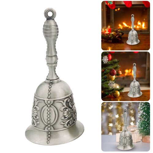 Hand Bells Multipurpose Handbells for School Churchl-Silver 2