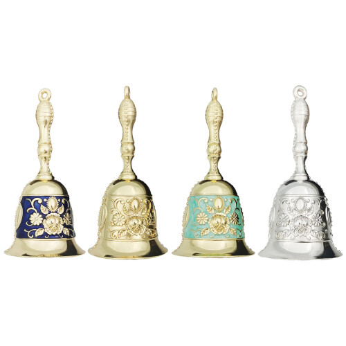 Hand Bells Multipurpose Handbells for School Churchl-Silver 1