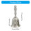 Hand Bells Multipurpose Handbells for School Churchl-Silver 4