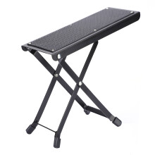 Anti-Rutsch-Gitarren-Fußhocker – Metallischer klappbarer Pedalständer, verstellbar in 4 Positionen