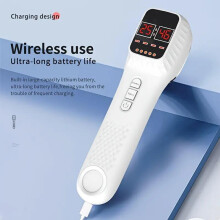 Multifunctional Handheld Light Beige Care Device with 16 x 650nm and 3 x 808nm Invisible Lights