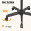 Height Adjustable Salon Tray on Wheels,Hair Color Service Tray 6