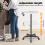Height Adjustable Salon Tray on Wheels,Hair Color Service Tray 18