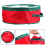 Christmas Wreath Storage Container with Handle Transparent Window Tear Resistant Fast 4