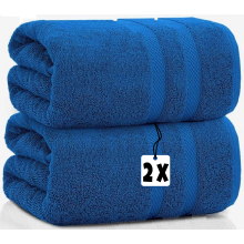 2x Extra Large Jumbo Bath Sheets 100% Egyptian Cotton XXL Bath Towels