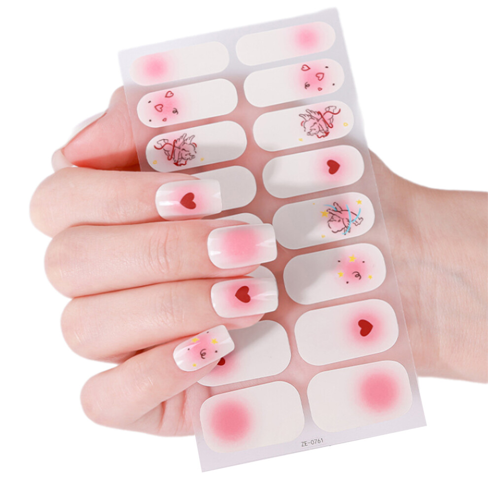 Valentine's Day Nail Wrap,Full Wraps Nails Polish-61style