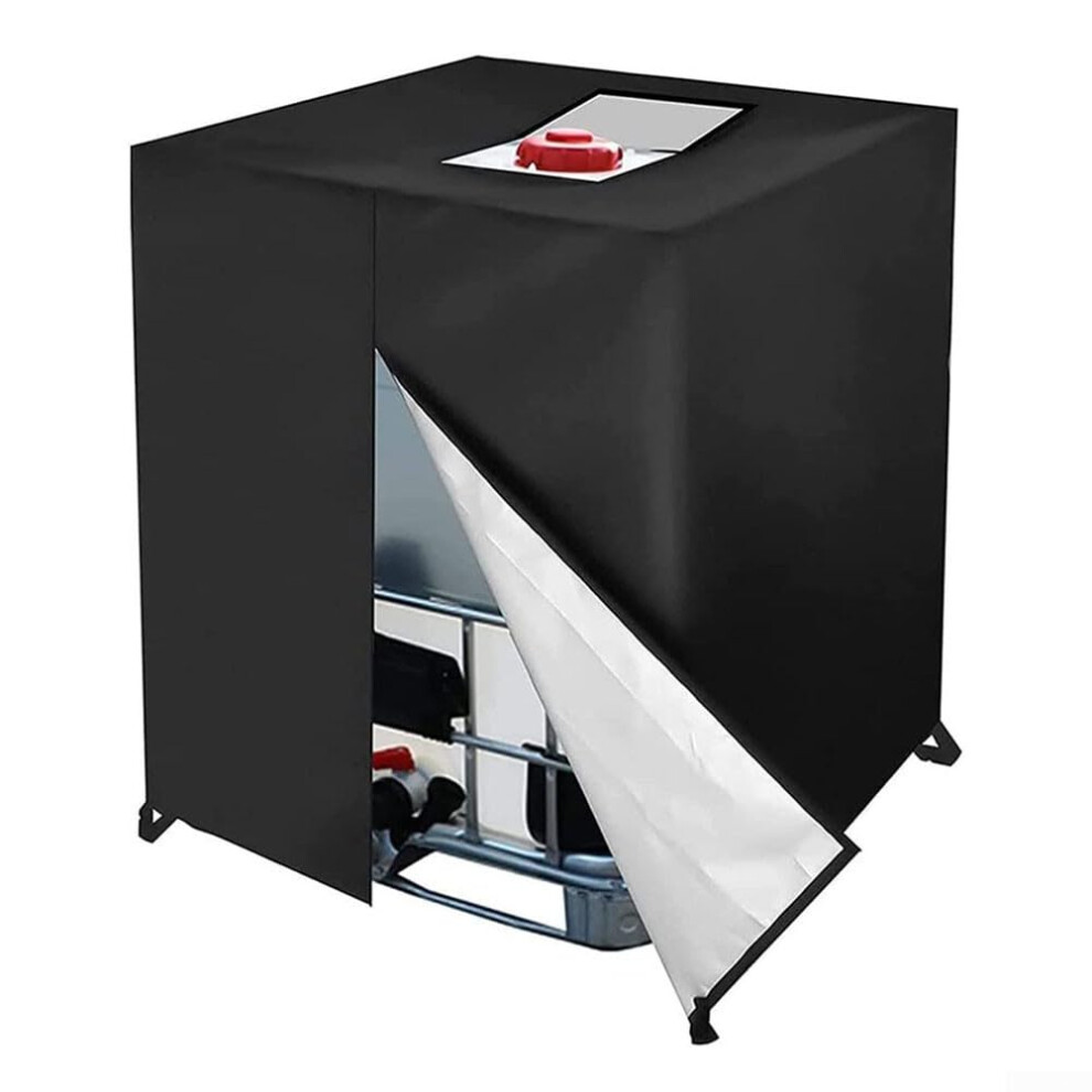 IBC Tank Cover 420D Oxford Cloth, 1000L IBC, Waterproof Dustproof, UV-Resistant With Zipper, 120x100x116 cm-image-OPC-PKHJHVH-NEW