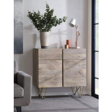 Light Gold 2 Door Medium Sideboard