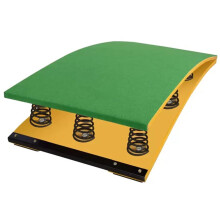 Gymnastic Springboard Portable Curved Manganese Steel With Thickened Internal Spring High Load Capacity For School Gyms