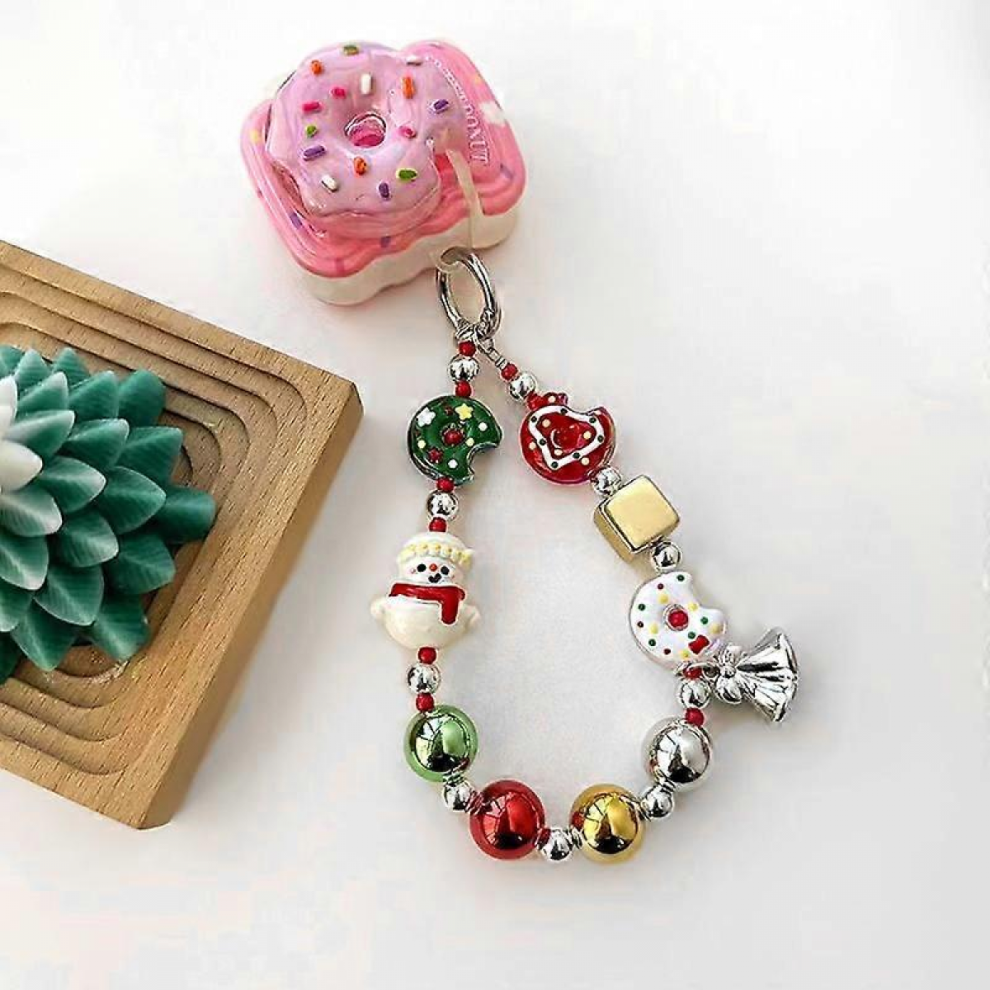 1Pcs Christmas Gift Christmas Colors Christmas Keychain Christmas Mobile Phone Chain 7632237730752
