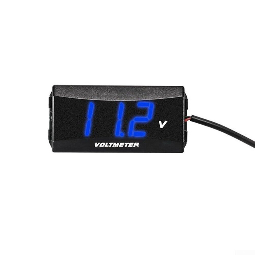 Dc 12V To 48V Digital Voltmeter Waterproof Panel Display For Precise Vehicle Voltage Monitoring Blue 9016109894137