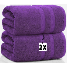 2x Extra Large Jumbo Bath Sheets 100% Egyptian Cotton XXL Bath Towels