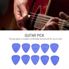10PCS Blue Guitar Picks Set 0.46mm-1mm Thickness Musical Accessory