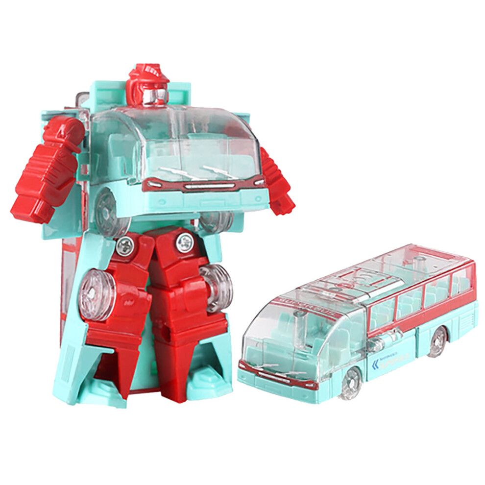 (Multi-color) Bus Vehicle Deformation Robot Transforming Model