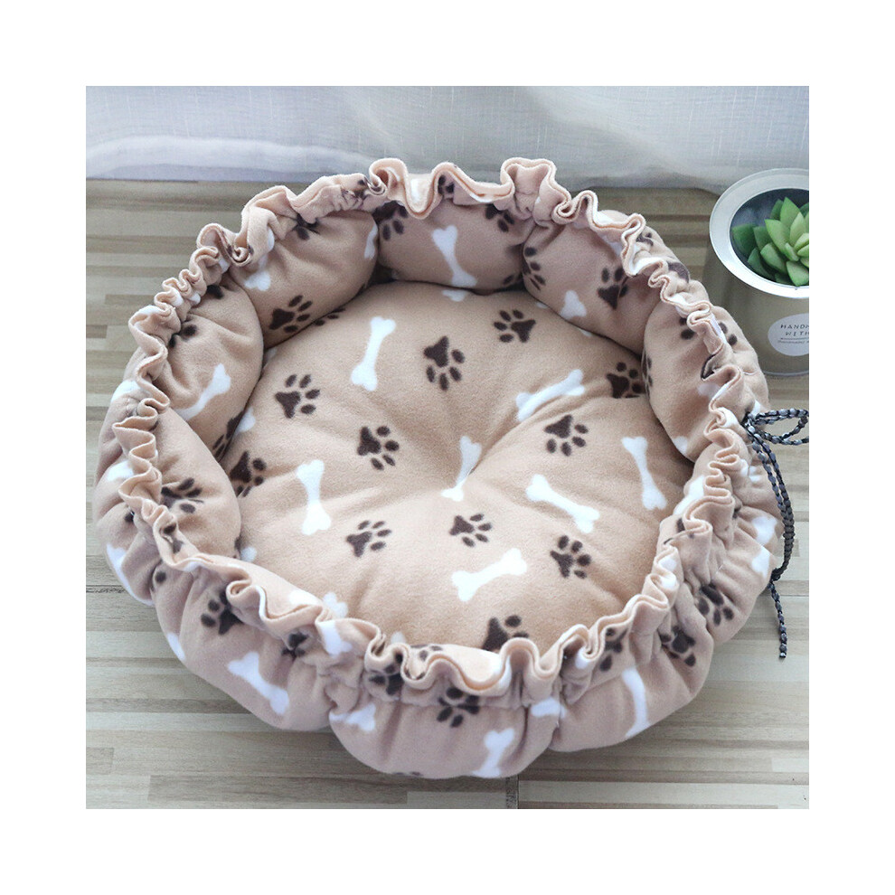 (Multi-color) Pet Bed Comfortable Adjustable Cushion Warm Sleeping Pad Round Basket Sofa Dog Bed Pet Supplies For Small Medium Pet Home Bed Four Sizes-image-OPC-PKHJSYV-NEW