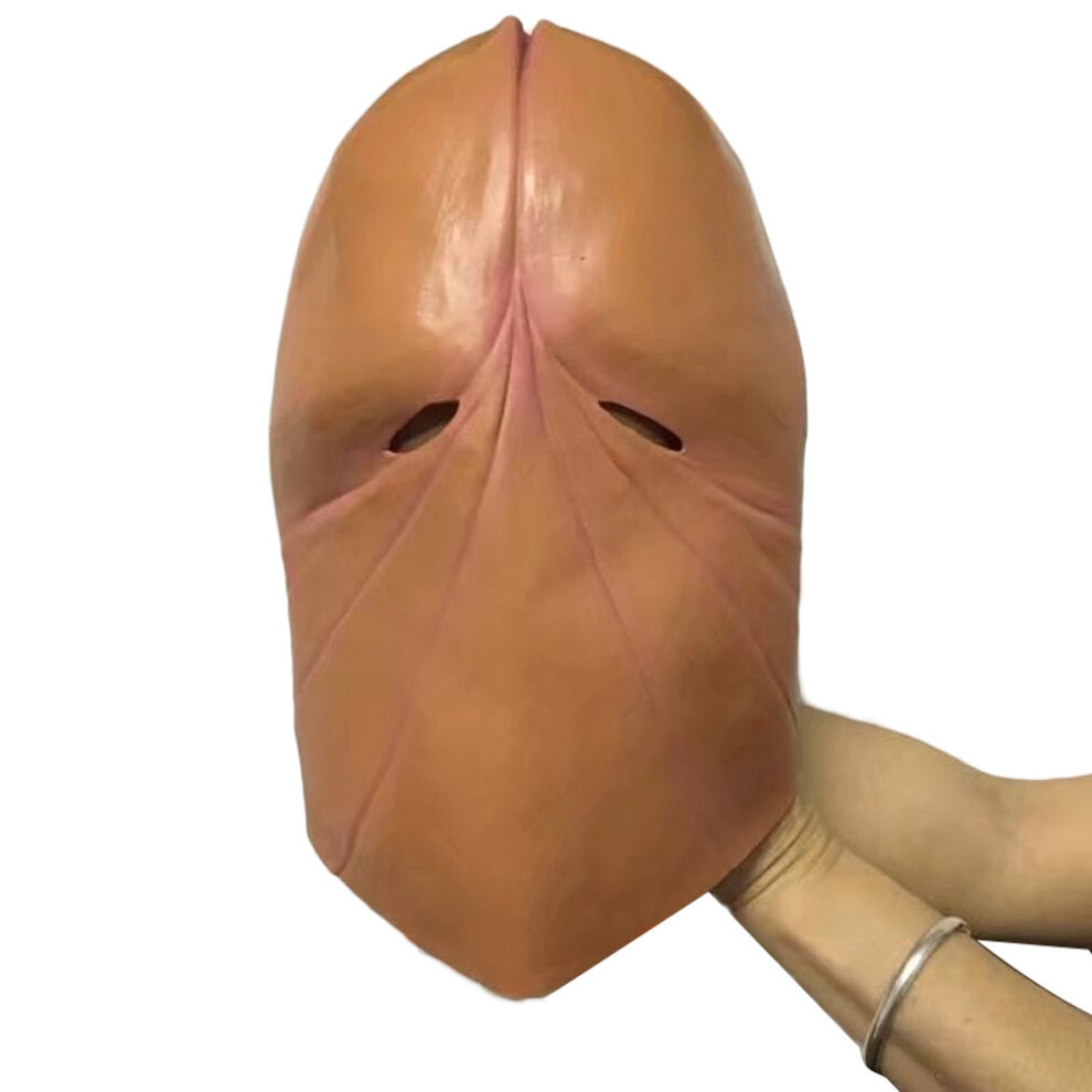 (Brown) Dick Mask Prank Party Costume Hen Stag Halloween Joke Gift Brown