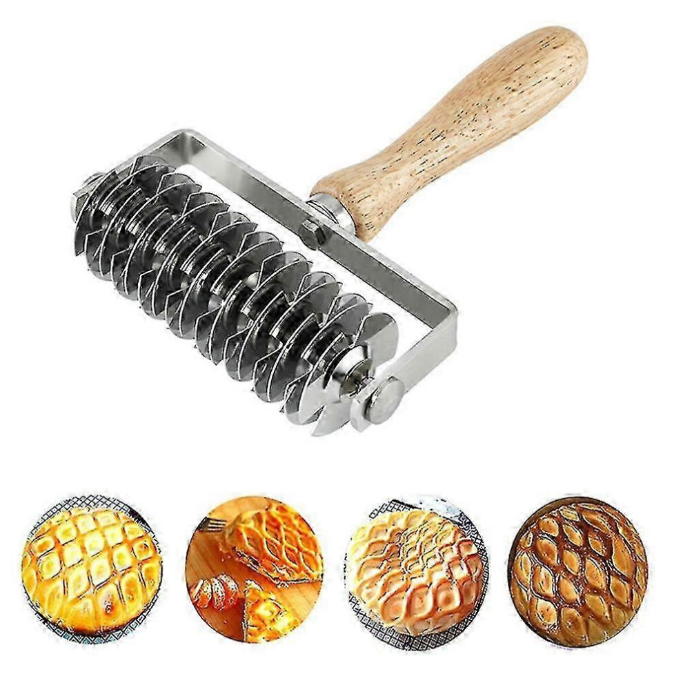 Stainless steel dough cutter for cookies, pies, pizzas, breads, pastries