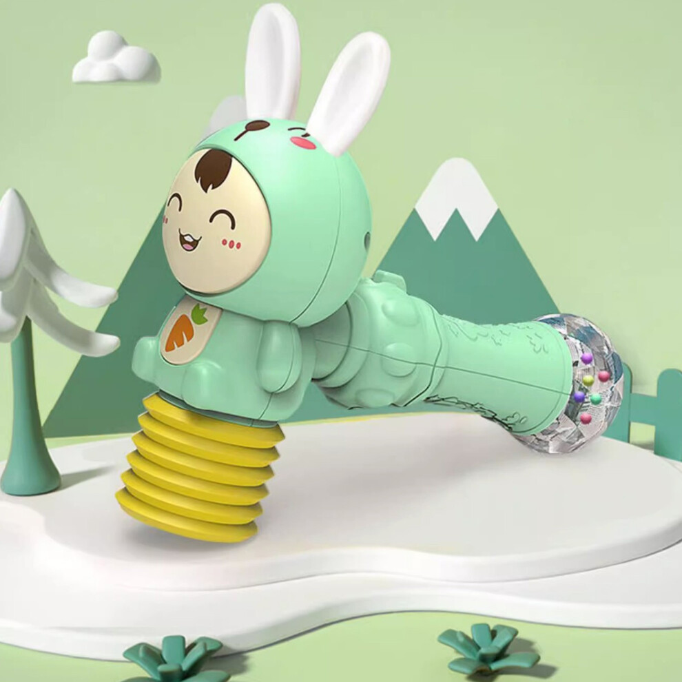 (Green) Children's Educational Early Education Toys Light Sandhammer Sticks Rattle Toys-image-OPC-PKHJX62-NEW