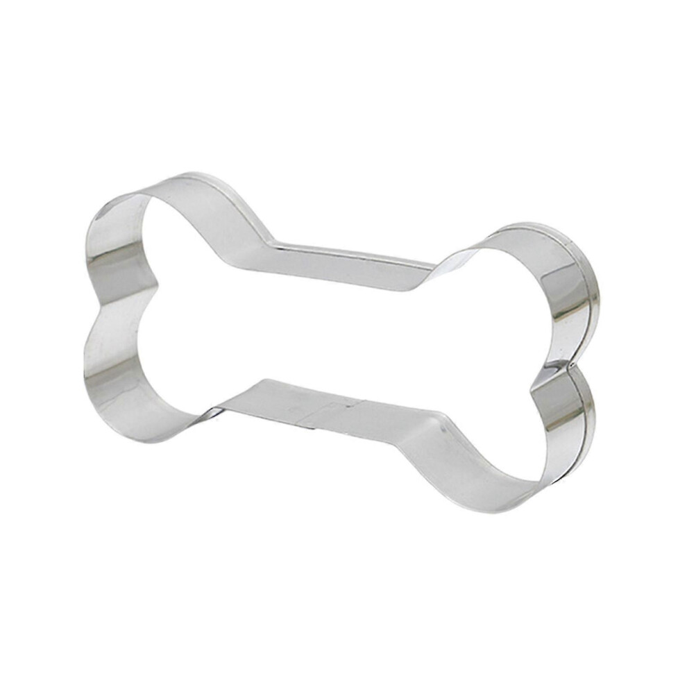 Jikaix Stainless Steel Bone Shape Cookie Cutters Food Grade Dishwasher Safe Non-Stick Metal Fondant Biscuit Cutters Kitchen Tools
