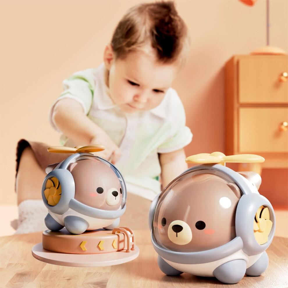 (Brown) Children's Horn Helicopter Adorable Cute Children's Whistle Spinning Children's Musical Toys-image-OPC-PKHJY2C-NEW