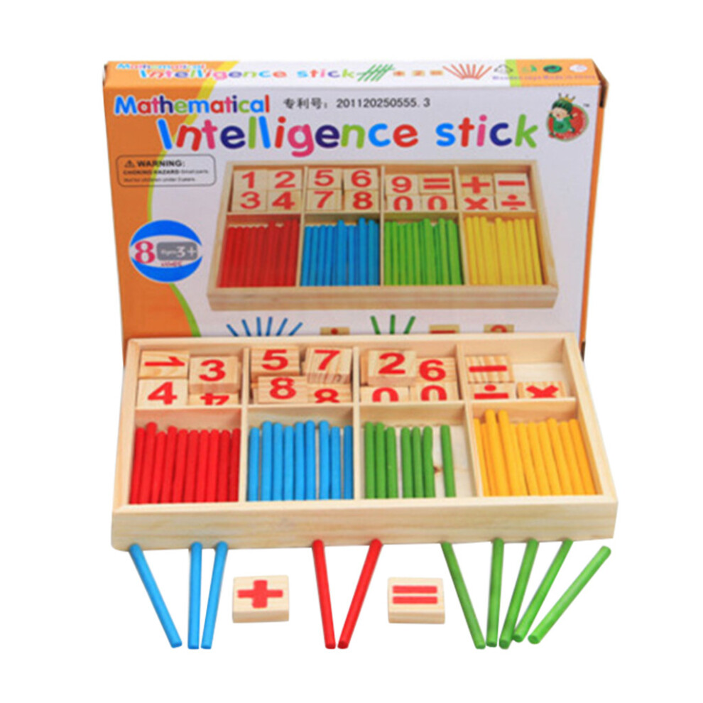 (Yellow) Spindles Wooden Montessor Math Counting Toy for Kids Children Gift-image-OPC-PKHJYFB-NEW