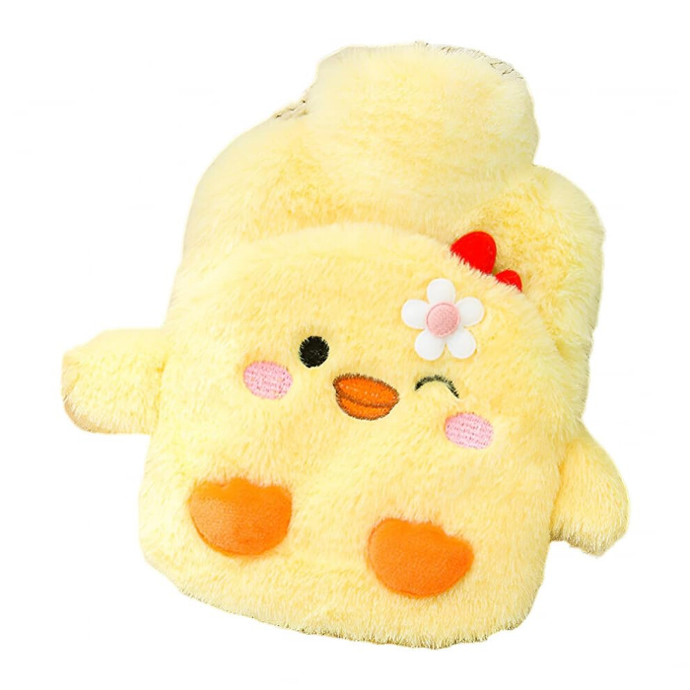 400ML Adorable Duck - Shaped Hot Water Bottle With Plush Cover For Pain Relief, Cramps, Hot Cold Therapy, Winter Warmth