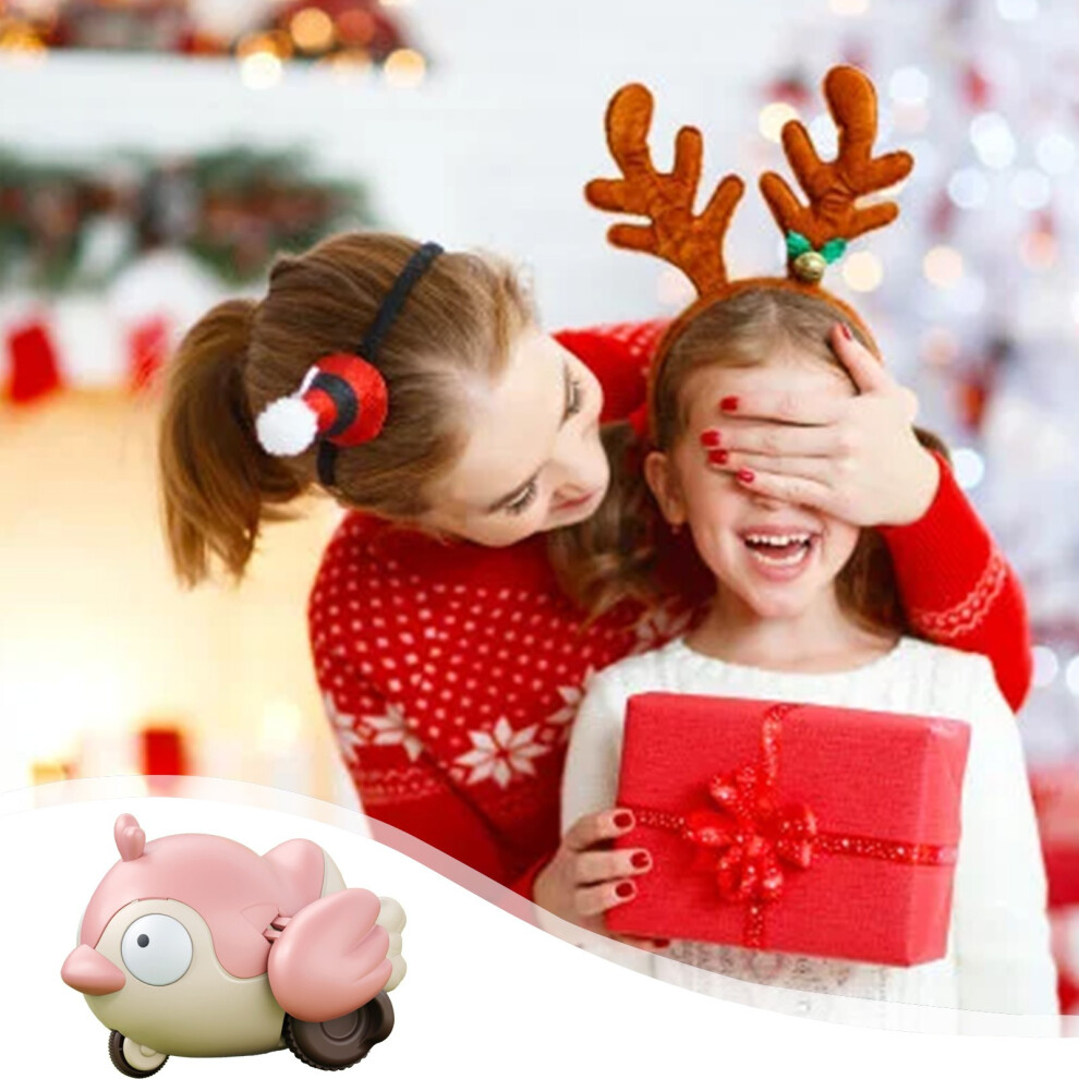 (Pink) Animals Inertial Sliding Toy Car Learning Climbing Head Up Toy-image-OPC-PKHK7JJ-NEW