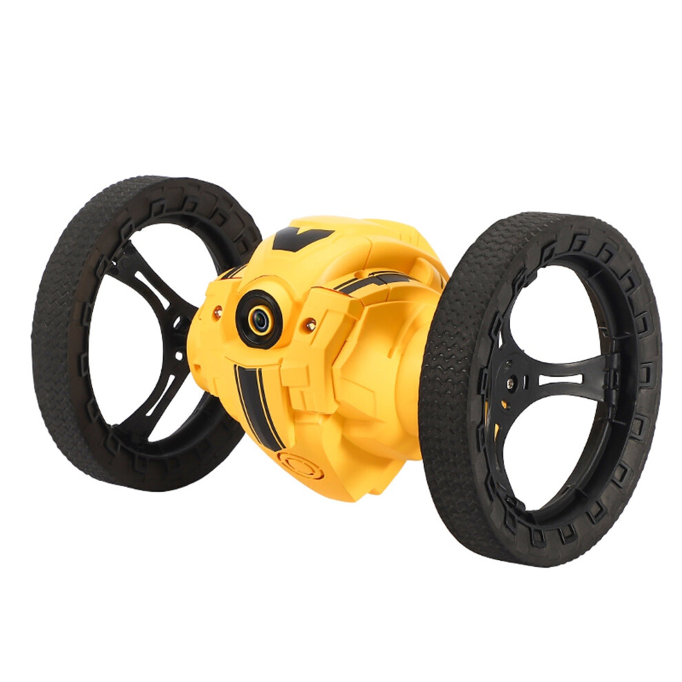(Multi-color) RC Bounce Car 2.4G Jumping Car With WIFI Camera 2.0MP Flexible Wheels Rotation LED Night Light RC Robot Car-image-OPC-PKHKBFG-NEW