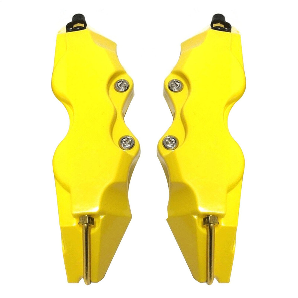 Brake Guard Three-Dimensional Brake Cover, Decorative Calliper Covers Set for Model H, Yellow-image-OPC-PKHKD2J-NEW