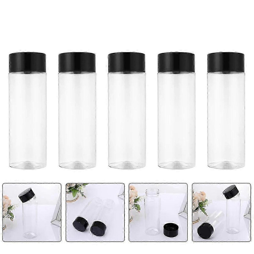 Pack of 10 500ml Clear Plastic Bottles for Juice and Cereal